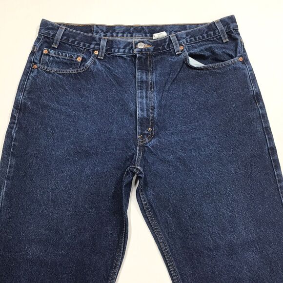 90s LEVIS 517 Jeans Men 40x30 Western Boot Regular Dark Stone Wash Denim Blue - Picture 3 of 16